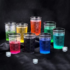 Deals, Discounts & Offers on  - BELLERBIRD 6 Pcs Plastic Diamond Design Unbreakable Stylish Transparent Water Glass/Juice Glass/Beer Glass/Wine Glass Plastic Glass Set ( 300 ML ,Clear) (Diamond)