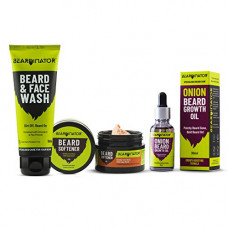 Deals, Discounts & Offers on Health & Personal Care - Beardinator 3 in 1 Essential Beard Growth Kit | Onion Beard Growth Oil (30 ML), Beard Wash (100 ML), Beard Softener (45 GM) | Chemical Free Beard Care