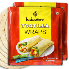 Deals, Discounts & Offers on  - Habanero Tortilla Wraps 8 Inches | Pack of 2 l Non GMO| Fresh Taste & Soft Texture l Best For Burrito, Wraps, Tacos, Samosas, Shawarmas and Rolls l Ready to Eat Healthy Food in 60 Seconds l On the Go l Enjoy our tortilla wraps with mozzarella cheese or Am