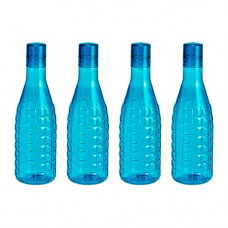Deals, Discounts & Offers on  - Steelo Stark Plastic Water Bottle, 1 Litre, Set of 4, Blue