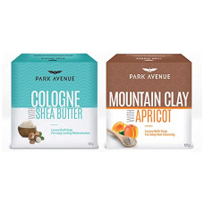Deals, Discounts & Offers on Beauty Care - Park Avenue Premium Soaps pack of 3 - Cologne 125g, Mountain Clay 125g, Charcoal 125g