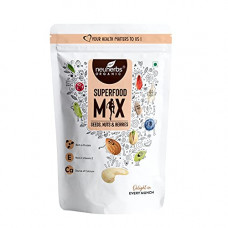 Deals, Discounts & Offers on  - Neuherbs Superfood Mix with Seeds, Nuts & Berries | Unroasted Pumpkin Seeds, Sunflower, Cashew Nuts, Almonds, Pistachios, Blueberries, Flax Seeds | Rich in Protein & Vitamin E - 200g