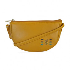 Deals, Discounts & Offers on  - Baggit Spring-Summer 2021 Faux Leather Women's Saddle Bag (Yellow) (Roam)