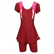 Deals, Discounts & Offers on Women - [Size M] LYCOT -Ladies Half Sleeve Frock + Cycling Pattern-2