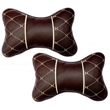 Deals, Discounts & Offers on  - SARTE Car Neck Rest Pillow/Cushion Set of Pillows Compatible with All Cars (1 Pair-Dark Brown)