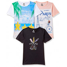Deals, Discounts & Offers on  - [Size 2y] Cloth Theory Girl's T-Shirt (Pack of 3)