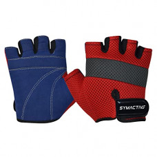 Deals, Discounts & Offers on Accessories - Amazon Brand - Symactive Gym Training Gloves, Set of 2, Large, Ace, Red