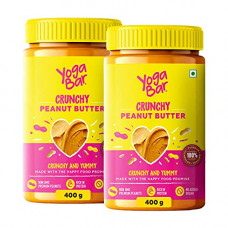 Deals, Discounts & Offers on  - Yogabar Crunchy Peanut Butter (Buy 1 Get 1 Free) - 400gm Each