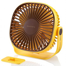 Deals, Discounts & Offers on  - SmartDevil USB Small Rechargeable Desk Fan, Portable fan, 3 Speeds 2000mAh, Personal Battery Fan with Pasteable Hook, Dual 360 Adjustment Quiet Table Fan,
