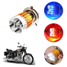Deals, Discounts & Offers on  - Kandid H4 Police Light Style Cree Projector Led Low Beam Bike Headlight Bulb For Royal Enfield Bullet 500