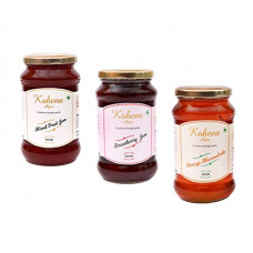 Deals, Discounts & Offers on  - Kohena Agro Jam Combo (Mixed Fruit+Strawberry + Orange Marmalade)-(500Gms*3).