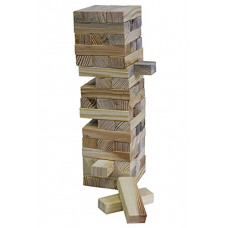 Deals, Discounts & Offers on Toys & Games - Toys Treasure Large Pine Wood 54 Plain Classic Blocks Stacking Game