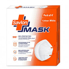 Deals and Offers on - Savlon Mask | BIS Certified FFP2 S Mask For Men and Women (Comparable to N95) | Earloop | Pack Of 4, (Product may slightly vary in color (White/Grey)) Deals, Discounts & Offers on - Savlon Mask | BIS Certified FFP2 S Mask For Men and Women (Comparable to N95) | Earloop | Pack Of 4, (Product may slightly vary in color (White/Grey))