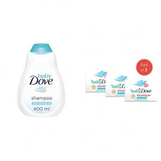 Deals, Discounts & Offers on Baby Care - Baby Dove Rich Moisture Shampoo, 400ml & Baby Dove Rich Moisture Bar, 75 g (Pack of 3)