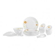 Deals and Offers on - Cello Opalware Dinner Set - 37 Pieces, White Deals, Discounts & Offers on - Cello Opalware Dinner Set - 37 Pieces, White