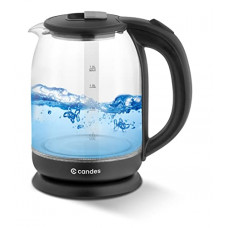 Deals, Discounts & Offers on  - Candes GlassBoiler 1500 W Borosilicate Glass Electric Kettle 1.8 Litre - Black