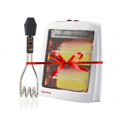 Deals, Discounts & Offers on  - [Rs. 150 Back] Lifelong LLQHIR01 Infinia 800 W Quartz Room Heater with 2 Power Setting (White) & 1000 W Immersion Rod (Black) Super Combo