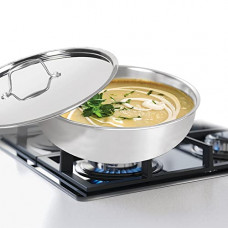 Deals, Discounts & Offers on Cookware - [Rs. 150 Back] Milton Pro Cook Triply Stainless Steel Tasla with Lid, 18 cm / 1 Litre