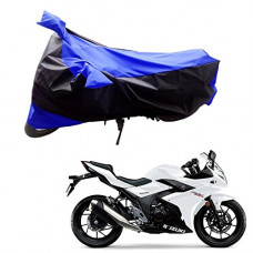 Deals, Discounts & Offers on Accessories - Adroitz Bike Body Cover For Suzuki Gixxer (Black and Blue)
