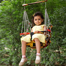 Deals, Discounts & Offers on Baby Care - DKS Enterprise Cotton Swing For Kids Baby's Children Folding and Washable 1-3 Years with Safety Belt Home Garden Jhula for Babies