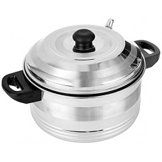 Deals, Discounts & Offers on Cookware - Kitchen Kit 4 Layer Stainless Steel Induction Friendly Idly Cooker, Silver, Medium