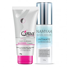 Deals, Discounts & Offers on Beauty Care - QRAA Skin Whitening Solution (Advanced Lacto Underarm Whitening Cream, 50 g and Intimate Lightening Serum)