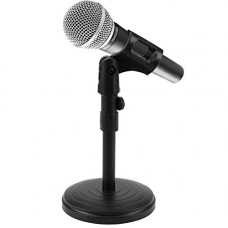 Deals, Discounts & Offers on Accessories - HOJI Tabletop Microphone Stand| Extendable 2 Step Table Desktop Microphone Stand Holder Mic Clip| Studio Sound Recording | Mic Microphone Shock Mount Clip Holder