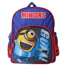 Deals, Discounts & Offers on  - Minions Polyester 28 cms Blue School Backpack (MBE-MIN286)