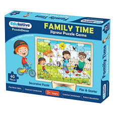 Deals, Discounts & Offers on  - Eduketive PuzzleDecor The Family Decorative 40 Pieces Jigsaw Puzzle with Stand Kids Age 3-9 Years Preschool