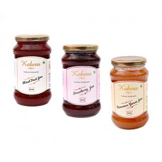 Deals, Discounts & Offers on  - Kohena Agro Jam Combo (Mixed Fruit+Strawberry+ Cinnamon Guava)(500Gms*3)