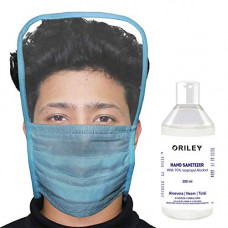 Deals, Discounts & Offers on  - Allextreme Combo of 200 ml Sanitizer & ORMFS01 Non-Woven Fabric Disposable 3Ply Mask with Eye Shield Anti Spittle Splash Personal Protection for Medical & Outdoor (Pack of 1, Without Valve)