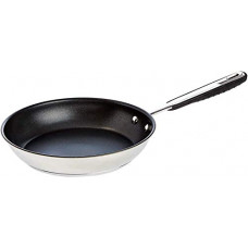 Deals, Discounts & Offers on Cookware - AmazonBasics Stainless Steel Induction Non Stick Frying Pan, 28 cm, with Soft Touch Handle