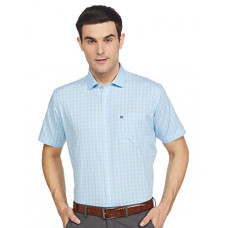 Deals, Discounts & Offers on Men - [Size XXL] Hammersmith Men's Checkered Regular Fit Formal Shirt (1104-aa_Blue_XX-Large)