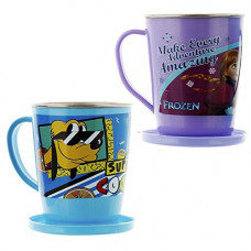 Deals, Discounts & Offers on  - Kuber Industries Plastic I Love Coffee 2 Pieces Designer Coffee Mug with Lid (White)