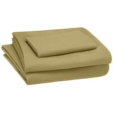 Deals, Discounts & Offers on  - AmazonBasics Kid's Sheet Set - Soft, Easy-Wash Microfiber Solid - Single, Mossy Green - with pillow cover