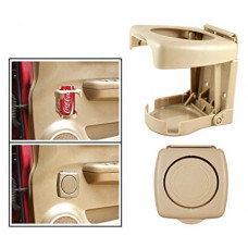 Deals, Discounts & Offers on  - Oshotto Folable Multifunctional Bottle/Cup/Glass/Drink Holder Compatible with Hyundai Creta 2020-2022 (Beige) - 1 Piece