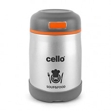 Deals, Discounts & Offers on  - Cello Hot and Sour Flask Stainless Steel Double Walled Soup and Food Jar, Insulated, 700ml, 1pc, Grey