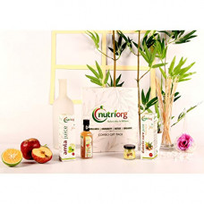 Deals, Discounts & Offers on  - Nutriorg Diabetic Care Master Package (Amla Juice 300 ml, Diabetic Care Juice 300 ml,Apple cider vinegar 100ml, Moringa Powder 15g)