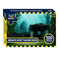 Deals, Discounts & Offers on  - Webby Underwater Ancient Town Ruins Painting Jigsaw Puzzle, 500 Pieces
