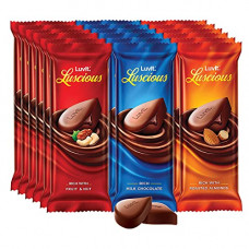 Deals, Discounts & Offers on  - LuvIt Luscious Milk Chocolates Bar Pack of 18 - 852gm