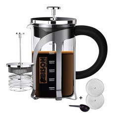 Deals, Discounts & Offers on  - BISON WILD CRAFTED International Marine French Press Coffee Espresso And Tea Maker With 4 Level Filtration System, 600ml, Black