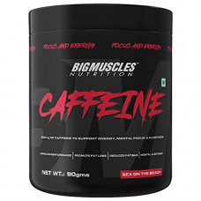 Deals, Discounts & Offers on  - Bigmuscles Nutrition Caffeine [90g, Sex on the Beach] | 200mg Caffeine| Energy, Endurance, Mental Focus & Alertness | Improves Performance & Reduce Fatigue