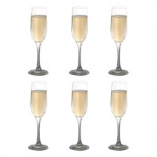 Deals, Discounts & Offers on  - Cello Elegance Glass Champagne Tumblers, Set of 6, 210ml Each, Black