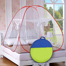 Deals, Discounts & Offers on Baby Care - Story@Home Foldable Mosquito Net(King Size/Queen Size Double Bed) (Red)