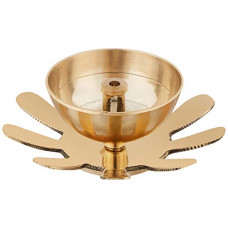 Deals, Discounts & Offers on  - Amazon Brand - Solimo Brass Diya with Single Petals