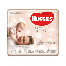 Deals, Discounts & Offers on Baby Care - Huggies Premium Soft Pants, Extra Small / New Born (XS / NB) size newborn baby diaper pants, 20 count
