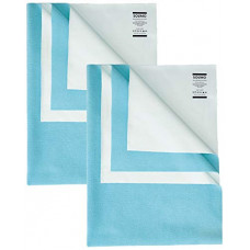 Deals, Discounts & Offers on Baby Care - Amazon Brand - Solimo Baby Water Resistant Dry Sheet, Small, 70cm x 50cm, Aqua Blue, Set of 2