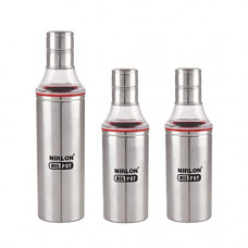 Deals, Discounts & Offers on  - NIRLON LEAK PROOF OIL DISPENSER SET OF 3 PCS 1000, 600, 600ML