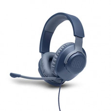 Deals, Discounts & Offers on  - (Renewed) JBL Quantum 100 Wired Over the Ear Headset with Mic (Blue)