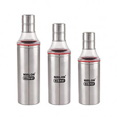 Deals, Discounts & Offers on  - Nirlon SS Cooking Storage Oil Dispenser Use For Kitchen HOME(1000,800,600)